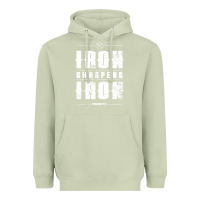 Matcha iron sharpens iron proverbs christian bible verse religious pullover h Heavyweight Hoodie - linhVisuals