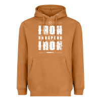 Meerkat iron sharpens iron proverbs christian bible verse religious pullover h Heavyweight Hoodie - linhVisuals
