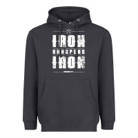 Iron Sharpens Iron Proverbs Christian Bible Verse Religious Pullover H Heavyweight Hoodie | Teevron