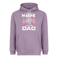 Lavender my favorite marine calls me dad t  shirt father's day flag my favorite Heavyweight Hoodie - linhVisuals