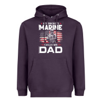 My Favorite Marine Calls Me Dad T  Shirt Father's Day Flag My Favorite Heavyweight Hoodie | Teevron