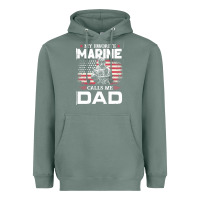 Sage my favorite marine calls me dad t  shirt father's day flag my favorite Heavyweight Hoodie - linhVisuals