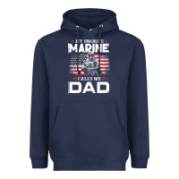 Navy my favorite marine calls me dad t  shirt father's day flag my favorite Heavyweight Hoodie - linhVisuals