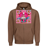 Chestnut v.d gnome and lotus tumbler Zipper Hoodie - AdoDesignShop