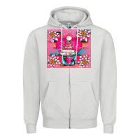 Dove Grey v.d gnome and lotus tumbler Zipper Hoodie - AdoDesignShop