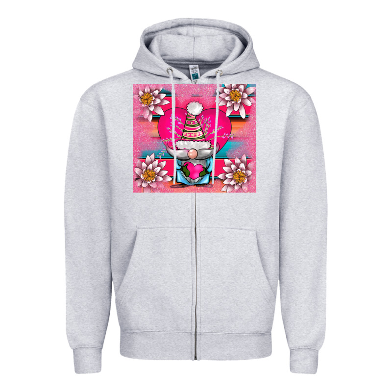 V.d Gnome And Lotus Tumbler Zipper Hoodie by AdoDesignShop | Teevron