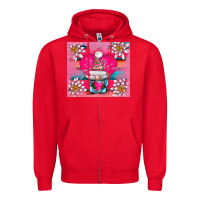 Red v.d gnome and lotus tumbler Zipper Hoodie - AdoDesignShop