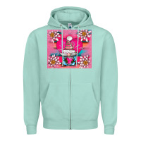 Seafoam v.d gnome and lotus tumbler Zipper Hoodie - AdoDesignShop