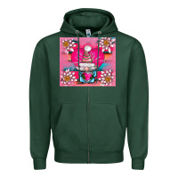 Sports Green v.d gnome and lotus tumbler Zipper Hoodie - AdoDesignShop