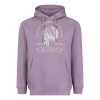 Lavender blackfoot tribe native american indian pride respect darker t shirt Heavyweight Hoodie - linhVisuals