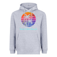 Heather Grey west palm beach tropical t shirt for family vacations Heavyweight Hoodie - linhVisuals