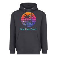 Smoke west palm beach tropical t shirt for family vacations Heavyweight Hoodie - linhVisuals
