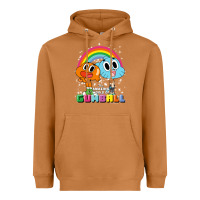 Meerkat cn the amazing world of gumball & darwin rainbow portrait pullover hoo Heavyweight Hoodie - linhVisuals
