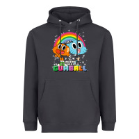 Smoke cn the amazing world of gumball & darwin rainbow portrait pullover hoo Heavyweight Hoodie - linhVisuals