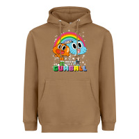 Toasted Coconut cn the amazing world of gumball & darwin rainbow portrait pullover hoo Heavyweight Hoodie - linhVisuals