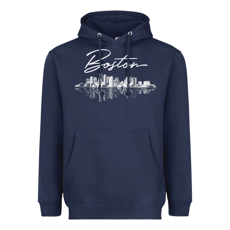 Boston Skyline T Shirt For Women, Men, Girls & Boys Heavyweight Hoodie by linhVisuals | Teevron