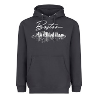 Smoke boston skyline t shirt for women, men, girls & boys Heavyweight Hoodie - linhVisuals