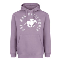 Lavender del mar california horse racing t shirt Heavyweight Hoodie - linhVisuals