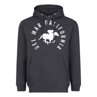 Smoke del mar california horse racing t shirt Heavyweight Hoodie - linhVisuals