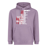 Lavender all faster than dialing 911 american flag gun lover for men t shirt Heavyweight Hoodie - linhVisuals