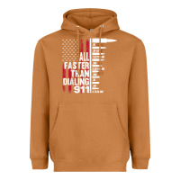 Meerkat all faster than dialing 911 american flag gun lover for men t shirt Heavyweight Hoodie - linhVisuals