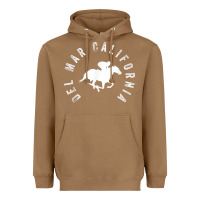 Toasted Coconut del mar california horse racing t shirt Heavyweight Hoodie - linhVisuals