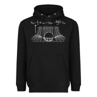 Black einstein’s field equations science geek gift idea math lover t shirt Heavyweight Hoodie - linhVisuals