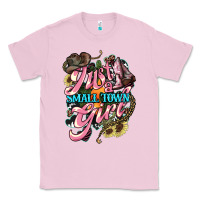 Bubblegum Pink Just a small town girl Classic Tee - HowdyJamesFarm