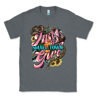 Charcoal Heather Just a small town girl Classic Tee - HowdyJamesFarm