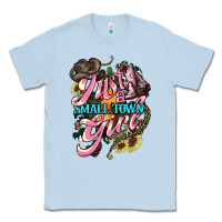 Dusty Blue Just a small town girl Classic Tee - HowdyJamesFarm