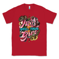 Red Just a small town girl Classic Tee - HowdyJamesFarm