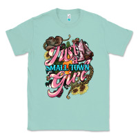 Seafoam Just a small town girl Classic Tee - HowdyJamesFarm
