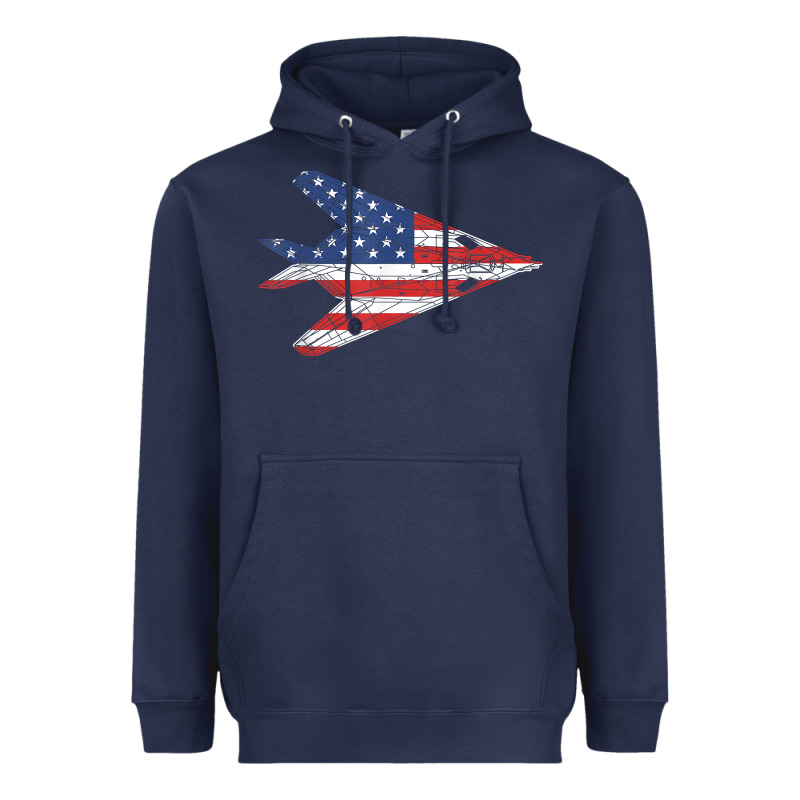 F 117 Stealth Nighthawk Aircraft American Flag F117 T Shirt Heavyweight Hoodie by linhVisuals | Teevron