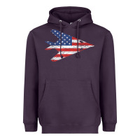 Plum f 117 stealth nighthawk aircraft american flag f117 t shirt Heavyweight Hoodie - linhVisuals