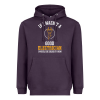 Plum electrician gifts for men & funny electrical design t shirt Heavyweight Hoodie - linhVisuals