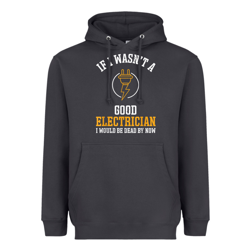 Electrician Gifts For Men & Funny Electrical Design T Shirt Heavyweight Hoodie by linhVisuals | Teevron