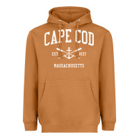 Meerkat cape cod ma vintage crossed oars & boat anchor sports sweatshirt Heavyweight Hoodie - linhVisuals