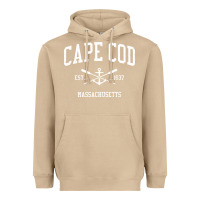 Mushroom cape cod ma vintage crossed oars & boat anchor sports sweatshirt Heavyweight Hoodie - linhVisuals