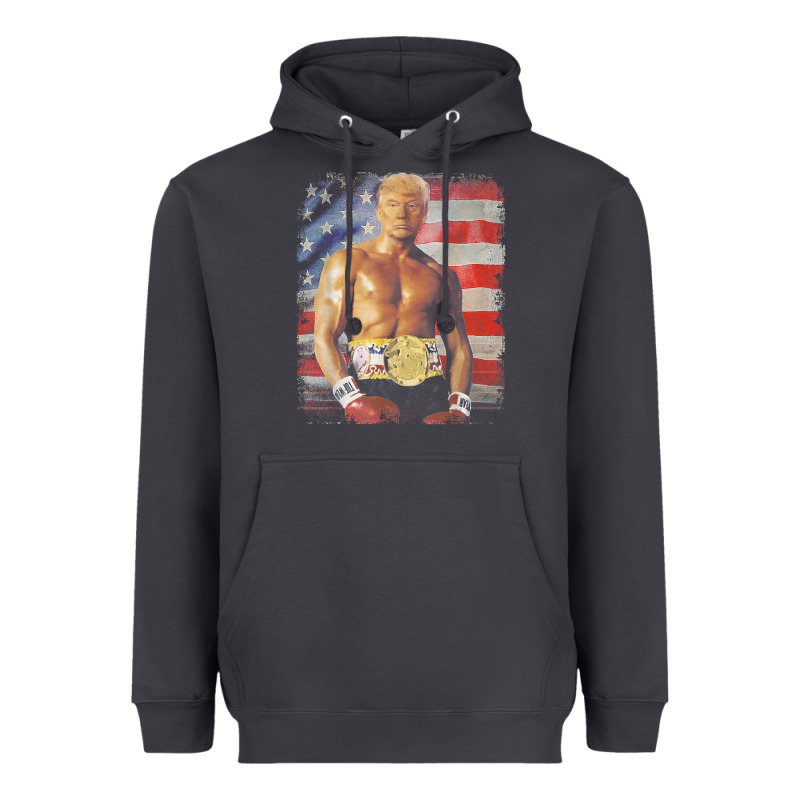 Funny Boxer Trump Trump Rocky Meme T Shirt Heavyweight Hoodie by linhVisuals | Teevron