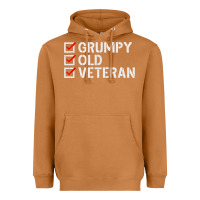 Meerkat grumpy old veteran patriotic american military veteran t shirt Heavyweight Hoodie - linhVisuals