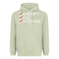 Matcha grumpy old veteran patriotic american military veteran t shirt Heavyweight Hoodie - linhVisuals