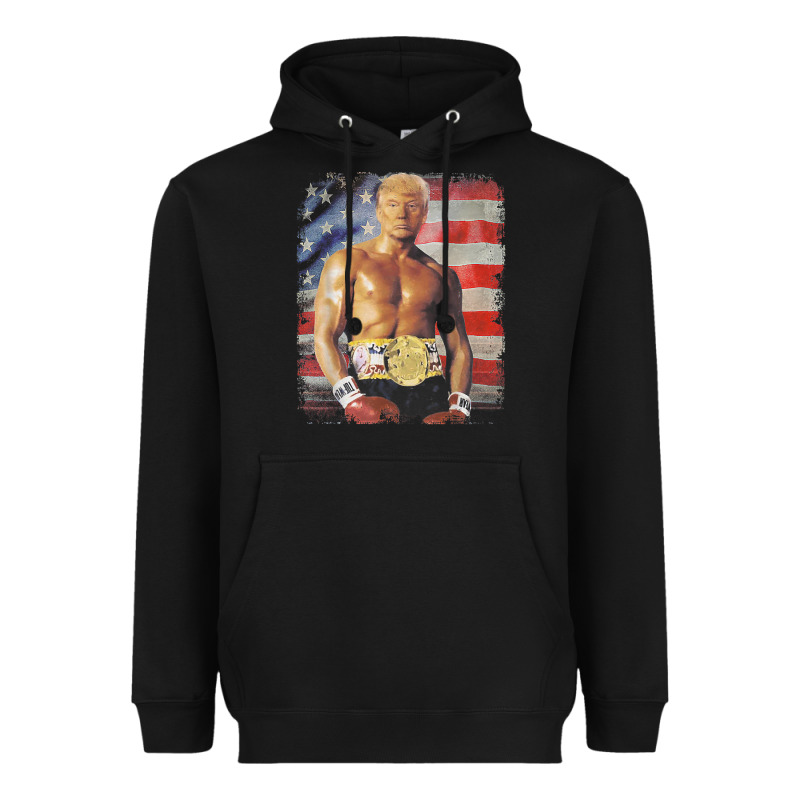 Funny Boxer Trump Trump Rocky Meme T Shirt Heavyweight Hoodie by linhVisuals | Teevron
