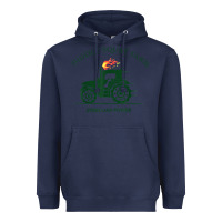 Navy diddly squat farm green, tractor tee for farmer t shirt Heavyweight Hoodie - linhVisuals