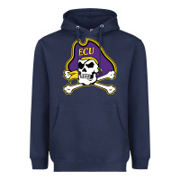 Navy The east carolina pirates Heavyweight Hoodie - linhVisuals
