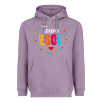 Lavender back to school teachers crew students   team esol teacher t shirt Heavyweight Hoodie - linhVisuals