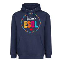 Navy back to school teachers crew students   team esol teacher t shirt Heavyweight Hoodie - linhVisuals