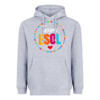 Heather Grey back to school teachers crew students   team esol teacher t shirt Heavyweight Hoodie - linhVisuals