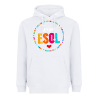 White back to school teachers crew students   team esol teacher t shirt Heavyweight Hoodie - linhVisuals