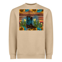 Mushroom boot cactus sunflower gemstone Heavyweight Sweatshirt - AdoDesignShop