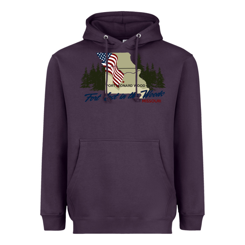 Fort Leonard Wood Fort Lost In The Woods Missouri Pullover Hoodie Heavyweight Hoodie by linhVisuals | Teevron